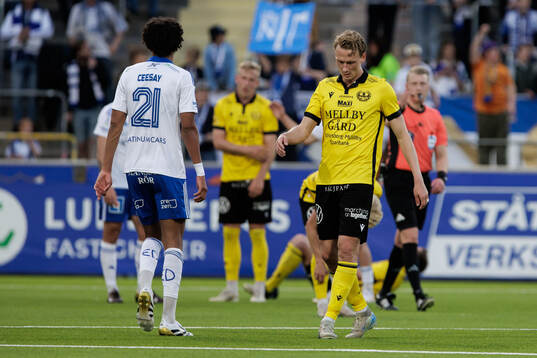 Mjällbys Alexander Johansson deppar