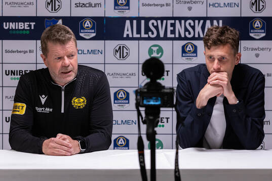 Mjällbys tränare Anders Torstensson och IFK Norrköpings