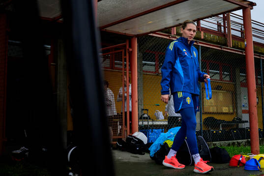 Goalkeeper Jennifer Falk of the Swedish women’s national