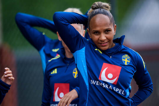 Madelen Janogy of the Swedish women’s national football