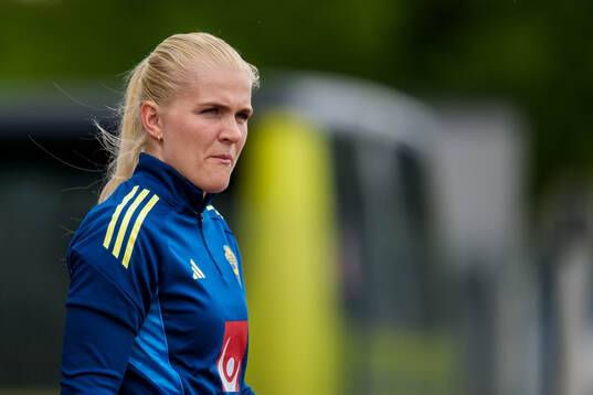 Goalkeeper Emma Holmgren of the Swedish women’s national