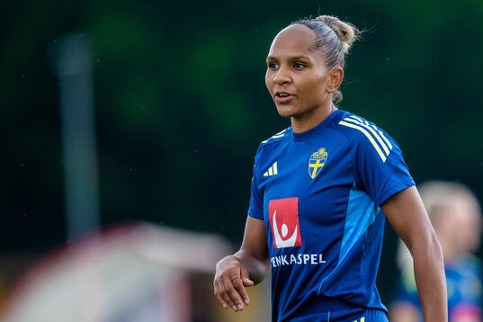 Madelen Janogy of the Swedish women’s national football
