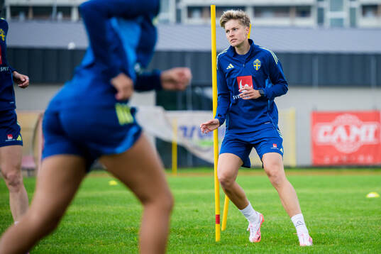 Lina Hurtig of the Swedish women’s national football team