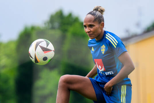 Madelen Janogy of the Swedish women’s national football
