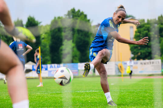 Madelen Janogy of the Swedish women’s national football