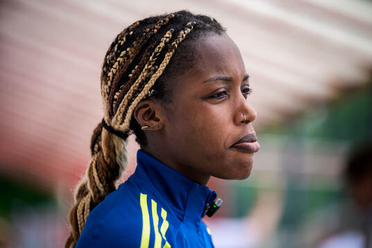 Evelyn Ijeh of the Swedish women’s national football team