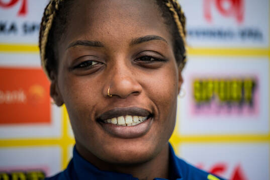 Evelyn Ijeh of the Swedish women’s national football team