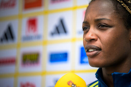 Evelyn Ijeh of the Swedish women’s national football team