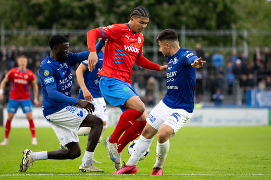 Trelleborgs Emmanuel Godwin och Ammar Asani och