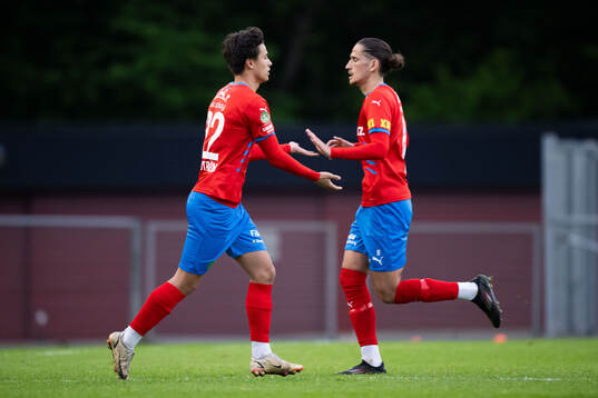 Helsingborgs Max Bjurström och Ervin Gigovic