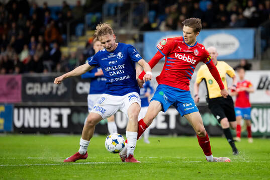 Trelleborgs Axel Vidjeskog och Helsingborgs Adrian Svanbäck