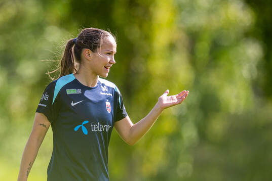 Guro Reiten of the Norwegian women's national football team