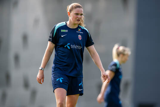 Signe Gaupset of the Norwegian women's national football