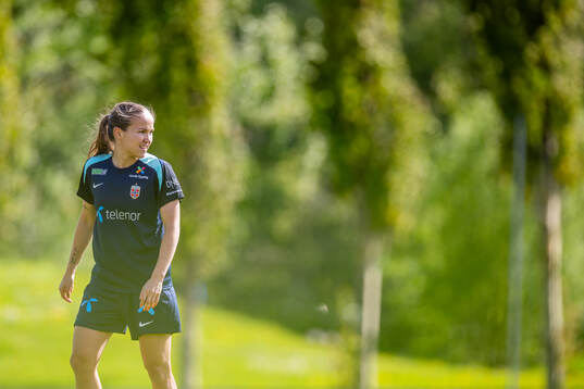 Guro Reiten of the Norwegian women's national football team