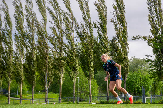Guro Bergsvand of the Norwegian women's national football