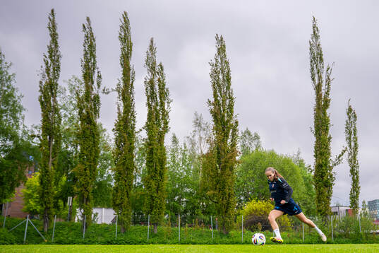 Guro Reiten of the Norwegian women's national football team
