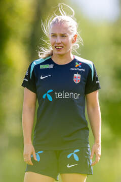 Thea Bjelde of the Norwegian women's national football team
