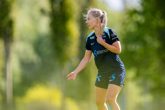 Thea Bjelde of the Norwegian women's national football team