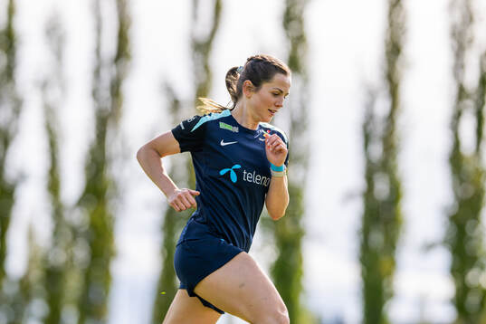 Tuva Hansen of the Norwegian women's national football team