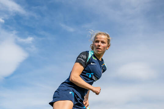 Justine Kielland of the Norwegian women's national football