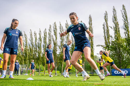Tuva Hansen of the Norwegian women's national football team