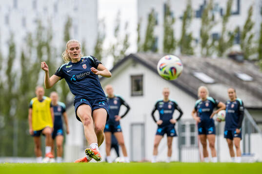Mathilde Harviken of the Norwegian women's national