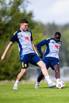 Emil Holm and Ken Sema of the Swedish men's national