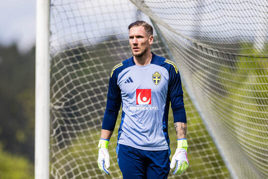 goalkeeper Robin Olsen of the Swedish men's national