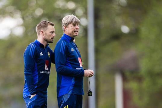 Assistant coach Sebastian Larsson and head coach Jon Dahl