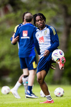 Jeremy Agbonifo of the Swedish men's national football team