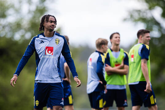 Jonah Kusi Asare of the Swedish men's national football team