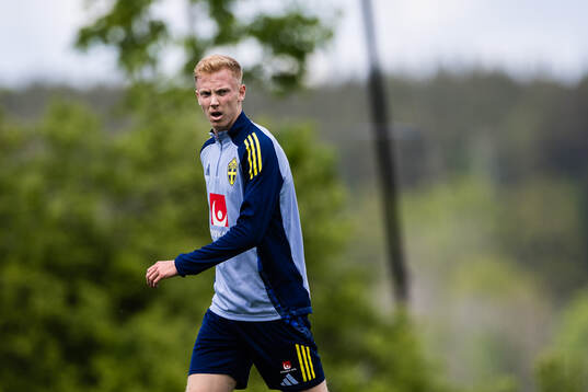 Hugo Larsson of the Swedish men's national football team