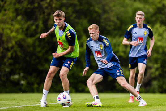 Lukas Björklund and Hugo Larsson of the Swedish men's