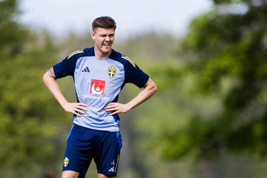 Emil Holm of the Swedish men's national football team