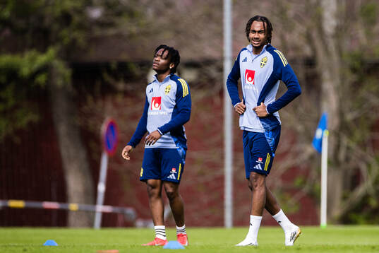 Jeremy Agbonifo and Jonah Kusi Asare of the Swedish men's