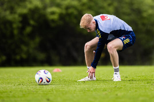 Hugo Larsson of the Swedish men's national football team