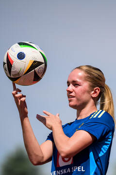 Hanna Lundkvist of the Swedish women’s national football