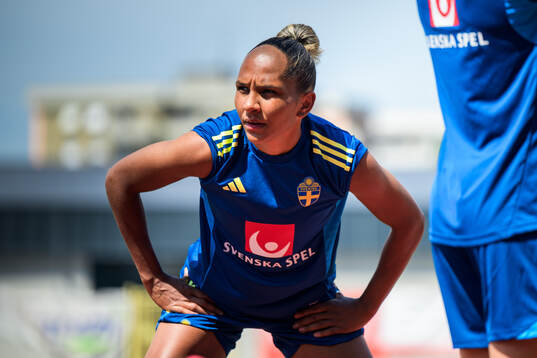 Madelen Janogy of the Swedish women’s national football
