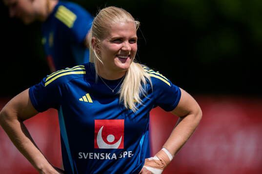 Goalkeeper Emma Holmgren of the Swedish women’s national