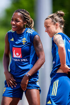 Evelyn Ijeh and Julia Zigiotti Olme of the Swedish