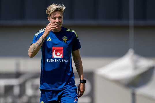 Lina Hurtig of the Swedish women’s national football team