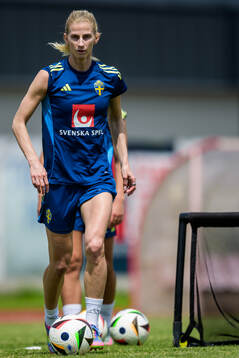 Sofia Jakobsson of the Swedish women’s national football