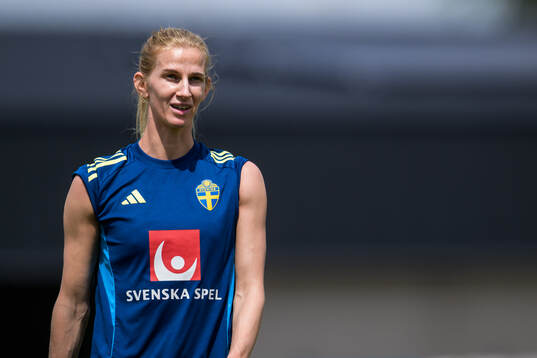 Sofia Jakobsson of the Swedish women’s national football