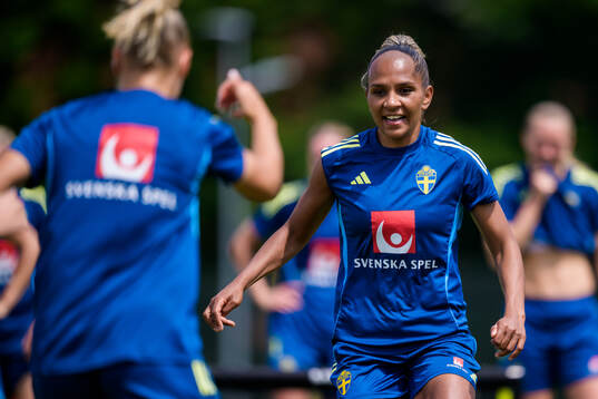 Madelen Janogy of the Swedish women’s national football