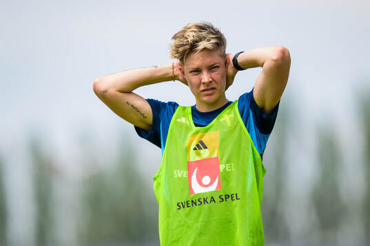 Lina Hurtig of the Swedish women’s national football team