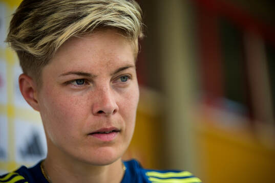 Lina Hurtig of the Swedish women’s national football team