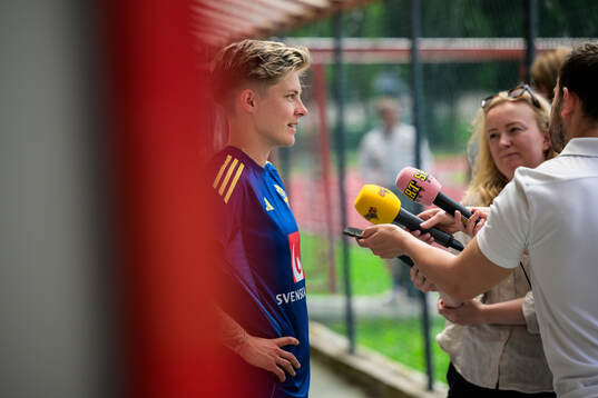 Lina Hurtig of the Swedish women’s national football team