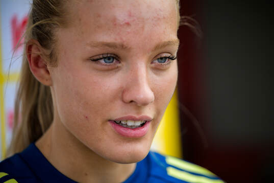 Smilla Holmberg of the Swedish women’s national football