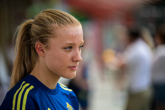 Smilla Holmberg of the Swedish women’s national football
