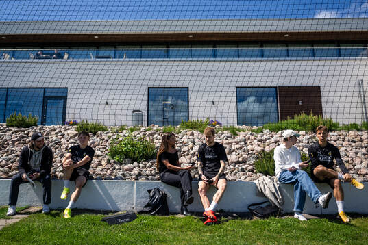 Häckens Filip Öhman, Simon Gustafson och Samuel Leach Holm